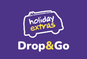 Holiday extras drop and go logo