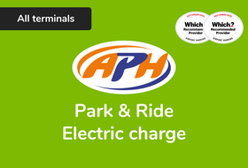 APH Park and Ride with Electric Charge logo