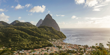 Village in St Lucia.