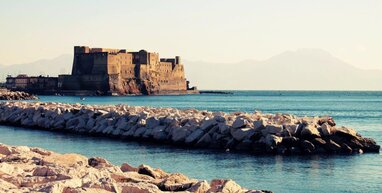 Naples sea and castle.