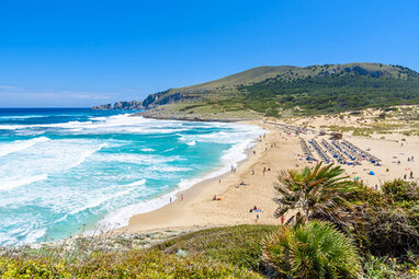 Beach at Cala Mesquida in Mallorca