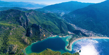 Dalaman sea and mountains.