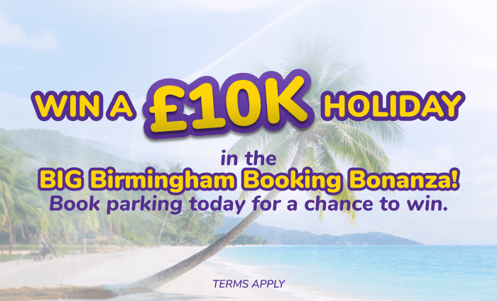 Win £10k holiday when you book Birmingham Airport Parking