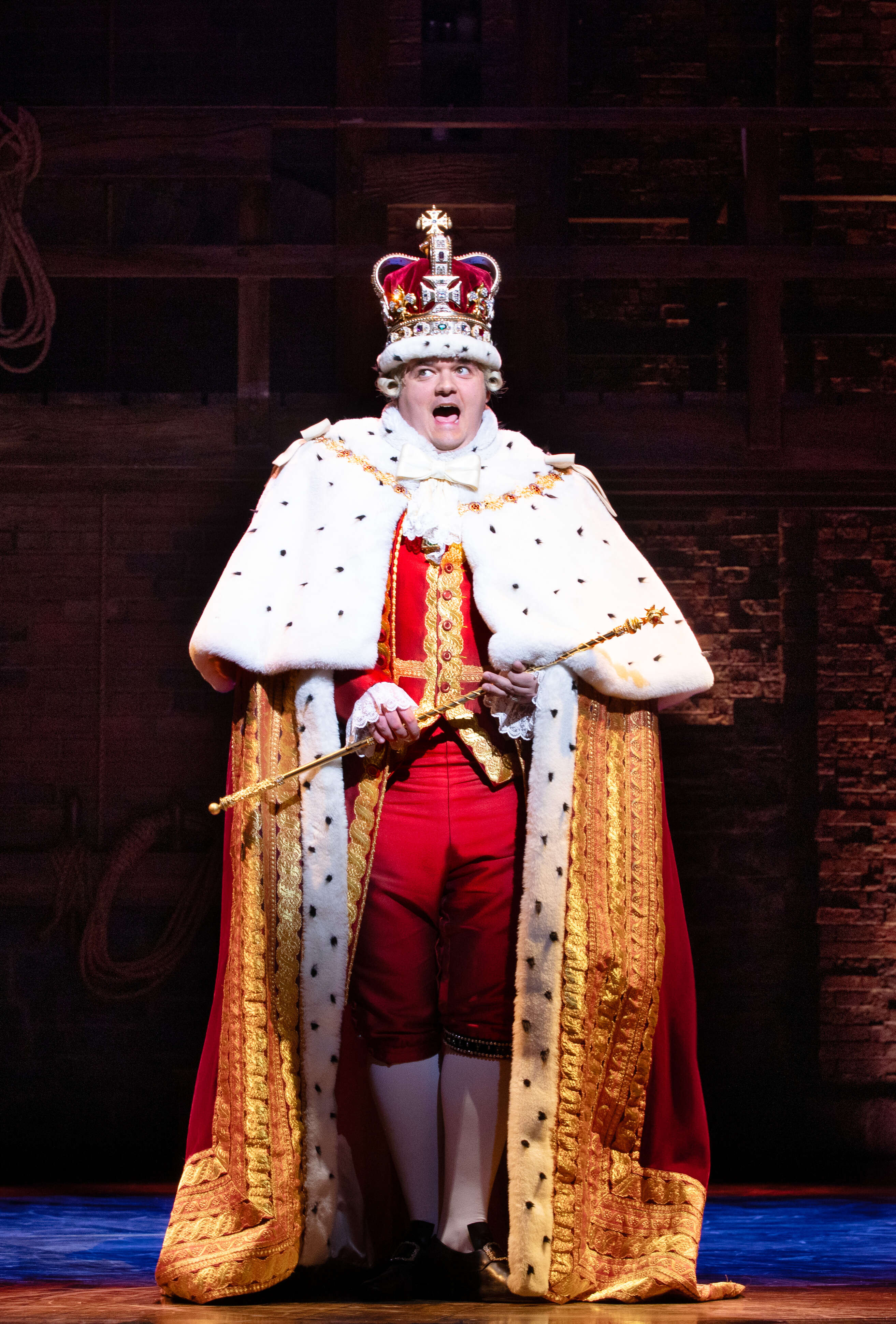 West End Theatre Packages - Vivid production stills from Hamilton The Musical, featuring key scenes and characters on stage.
