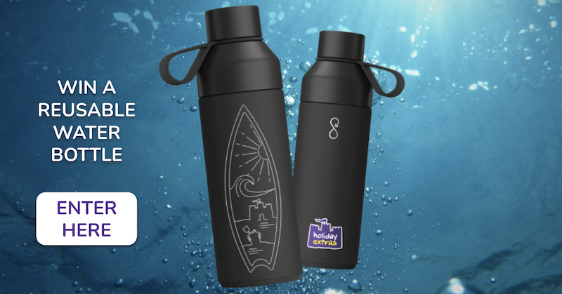 Win a reusable water bottle.