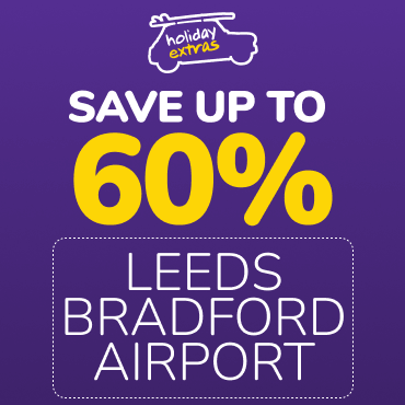 Leeds Bradford Airport Parking Holiday Extras Savings Desktop Banner