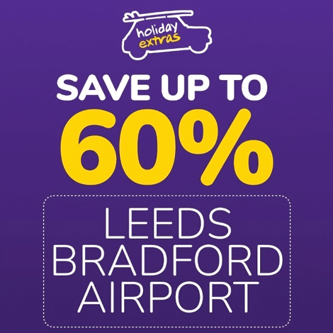 Leeds Bradford Airport Parking Holiday Extras Savings Mobile Banner