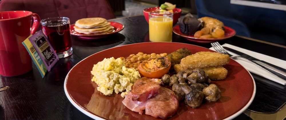 Full English and continental breakfast