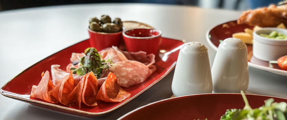 Dinner at the restaurant