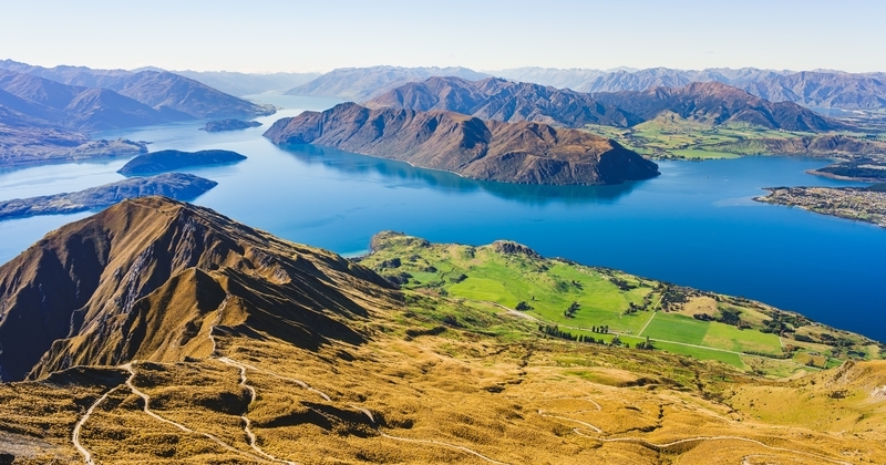 An amazing view of the Roys Peak, Wanaka, New Zealand.