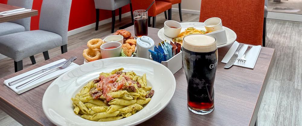 Restaurant food and drinks