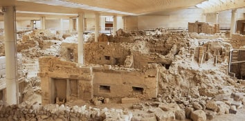 Visit the historic sights of Santorini
