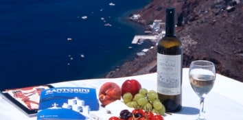 Tour a vineyard in Santorini