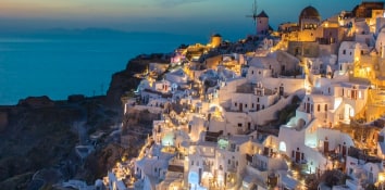 Watch the sunset in Oia