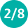 Symbol to indicate day two and eight test needed