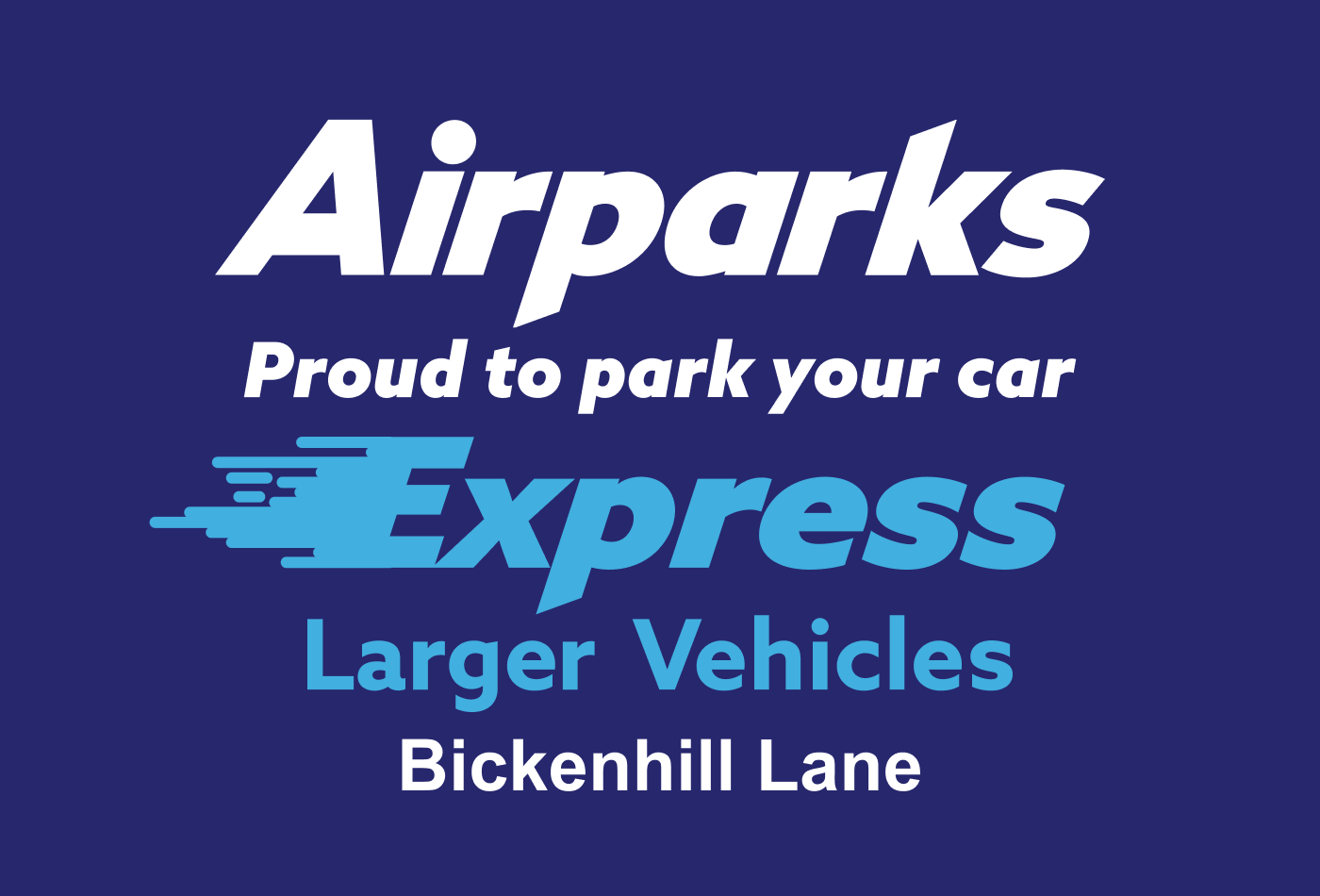Airparks Express Larger Vehicle at Birmingham Airport - Car Park logo