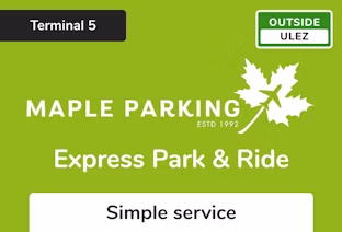 Maple Parking Express Park & Ride logo, Simple Service