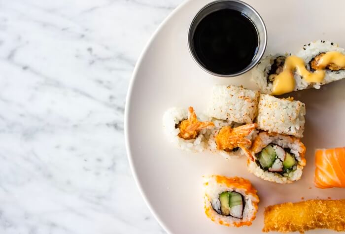 Food in Brussels airport - Sushi