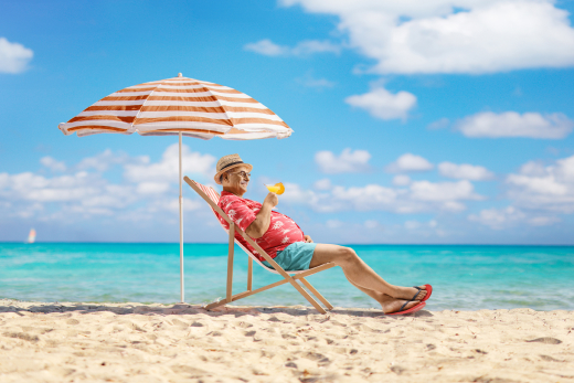 Travel insurance document with passport
