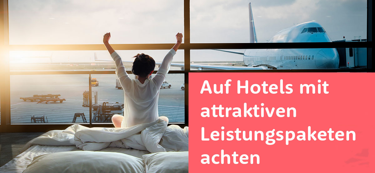 Entspannen im Flughafenhotel