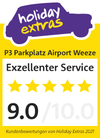 Zertifikat P3 Parkplatz Airport Weeze