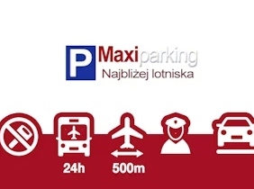 Logo Maxi Parking - parking otwarty przy lotnisku w Gdańsku