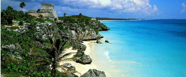 scenic view of a beach in Mexico