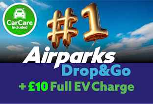 Airparks Drop & Go with EV Charge Logo - Birmingham Airport