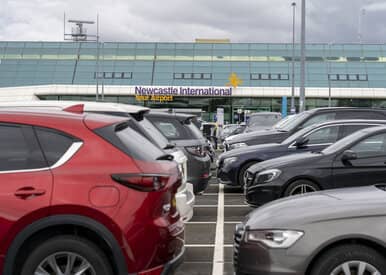 car park at newcastle airport