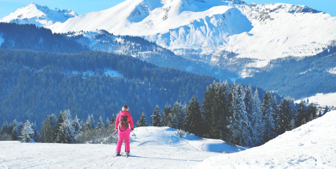 Skiing in the Alps