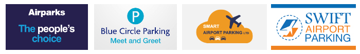 luton airport parking discount code parking services logo banner