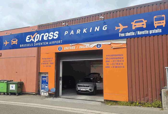 Service voiturier Express Parking intérieur Aéroport de Bruxelles