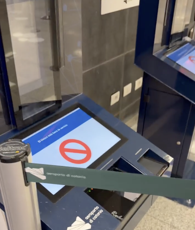 Closed EES gates in Sicily