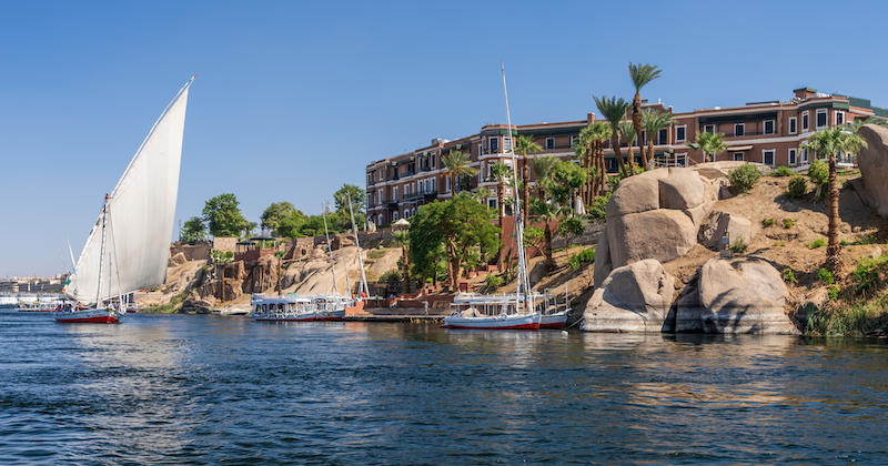 The Old Cataract Hotel, Aswawn, Egypt.
