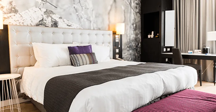 Radisson Blu hotel bedroom near East Midlands Airport