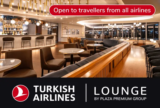 Turkish Airlines lounge at Edinburgh Airport