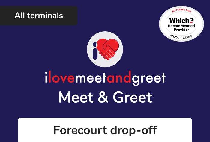 I Love Meet and Greet Terminal Drop Off logo