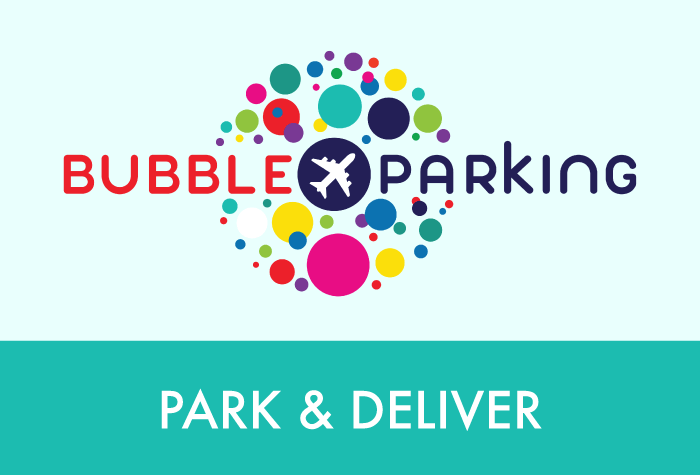 Bubble Parking Park and Deliver logo