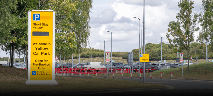 Arriving at the official Stansted Airport car park